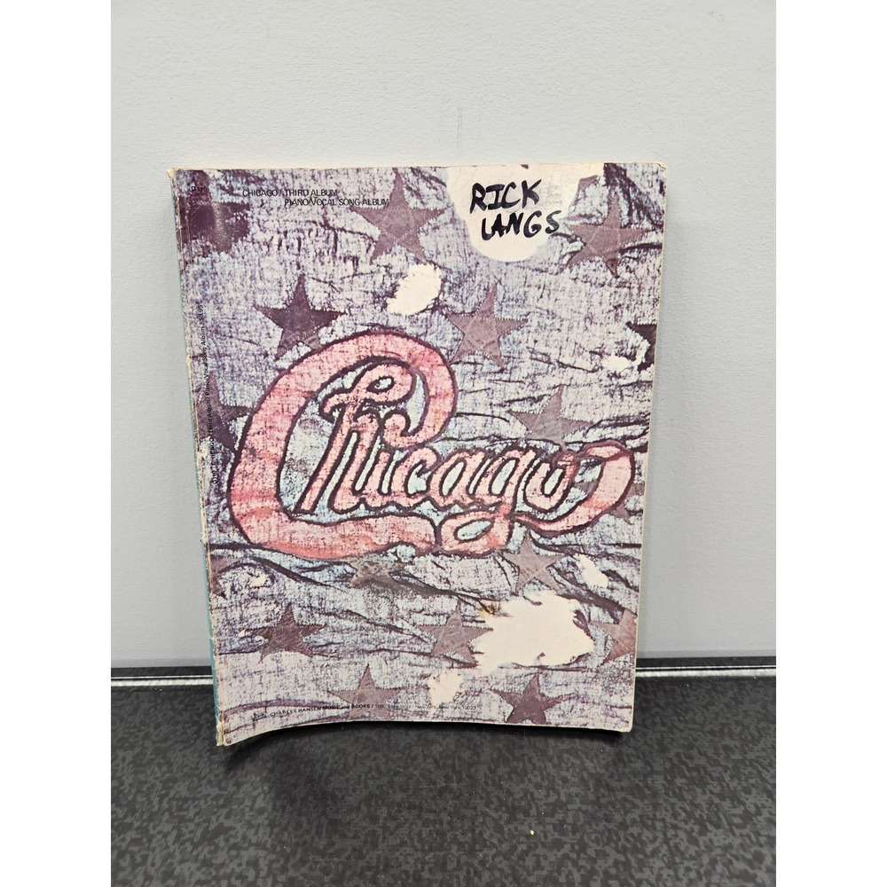 Chicago Third Album Piano Vocal Song Album Sheet Music Book Vintage Good